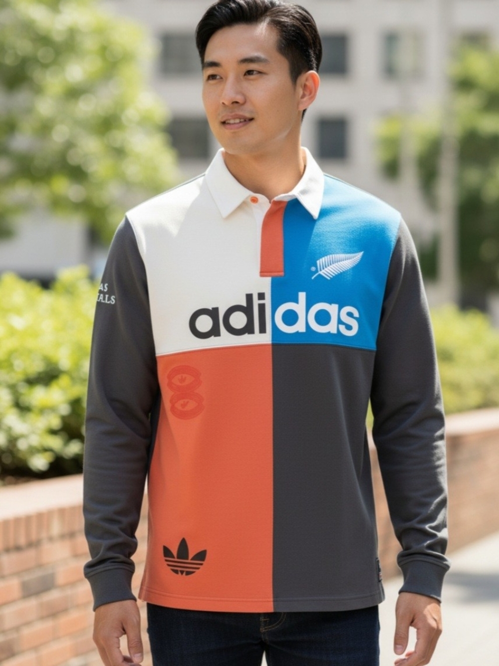 NWT Men's adidas ORIGINALS & ALL BLACKS HERITAGE RUGBY POLO Shirt Size XL